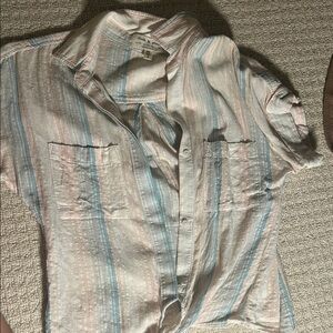 Cloth and stone Blue and Pink Striped Shirt